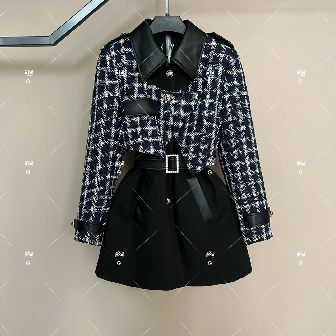 【娜娜】秋冬气质小香风设计师中长款羽绒服轻奢女 GS-58027