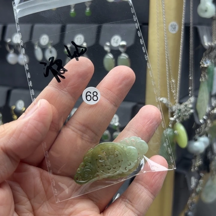 翡翠银S925镶嵌耳饰?****n