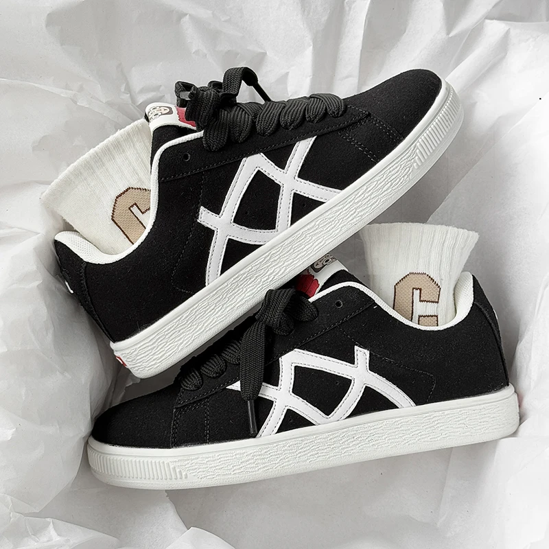 小众原创板鞋男鞋2025夏季新款百搭ins潮流学生黑色运动鞋子男款