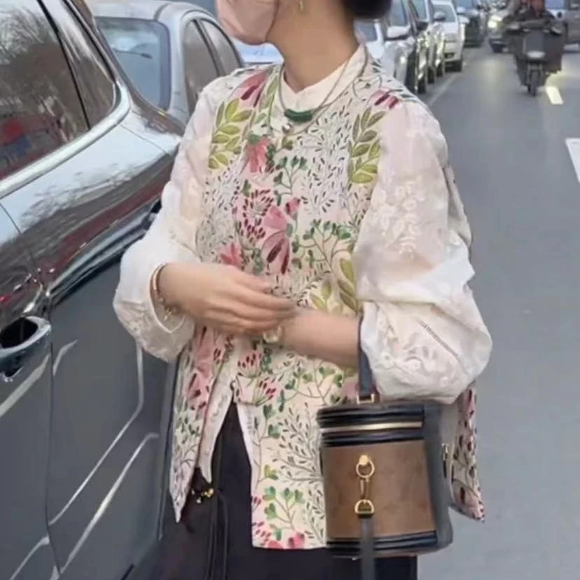 【满天繁星】古风气质中国风无袖马甲 复古新中式背心坎肩