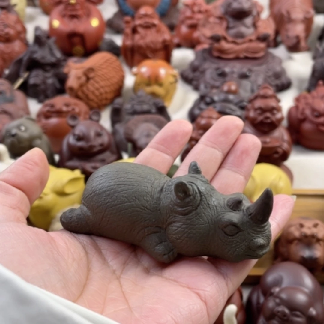 【闪购商品】紫砂茶宠紫砂犀牛