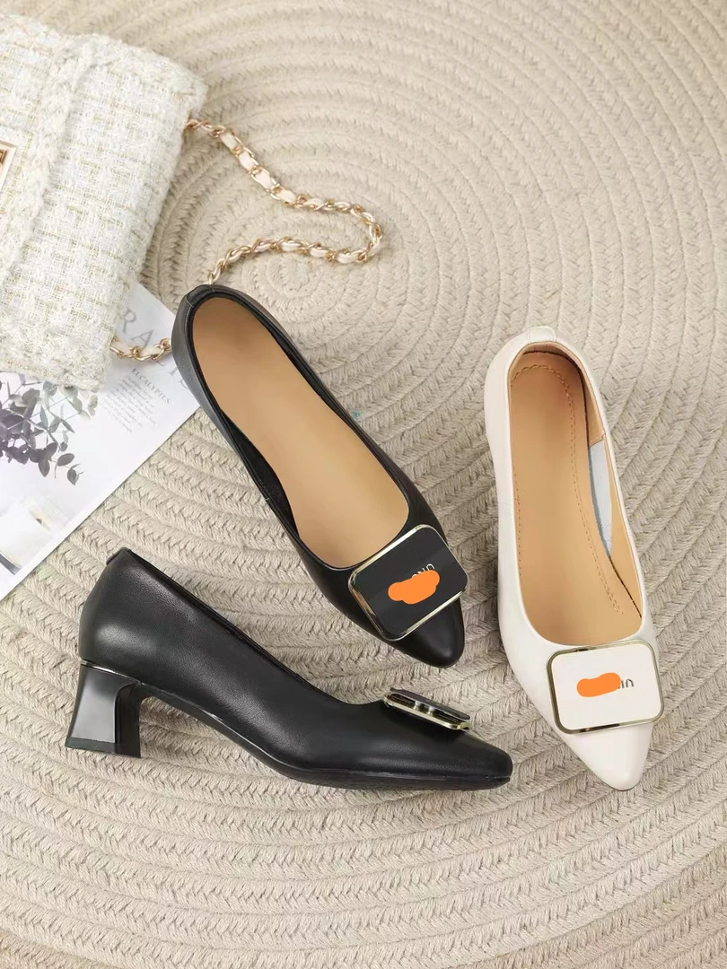 亮点女人特大码大丫丫粗高跟方根鞋勤尖头