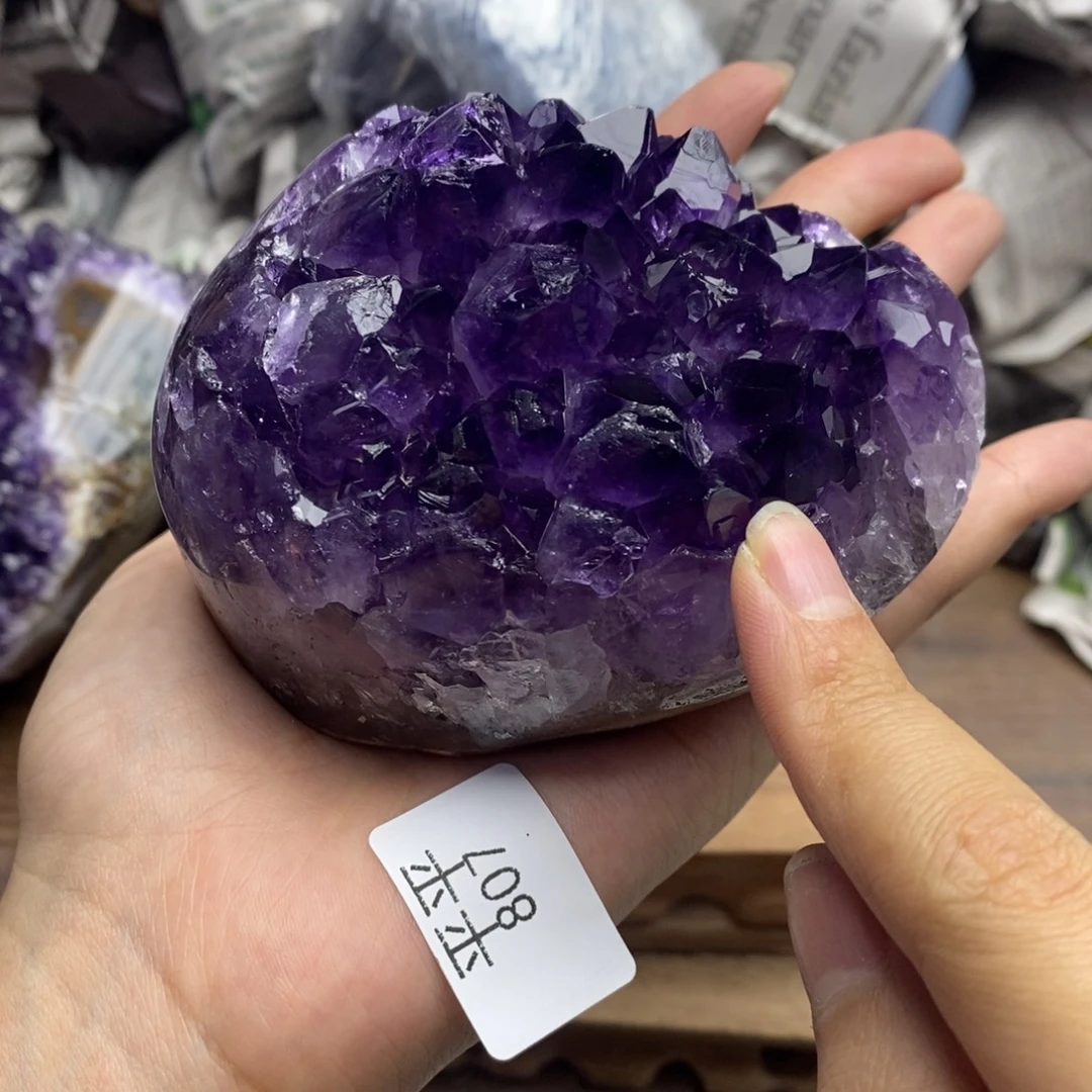 紫晶珠宝半成品未镶嵌