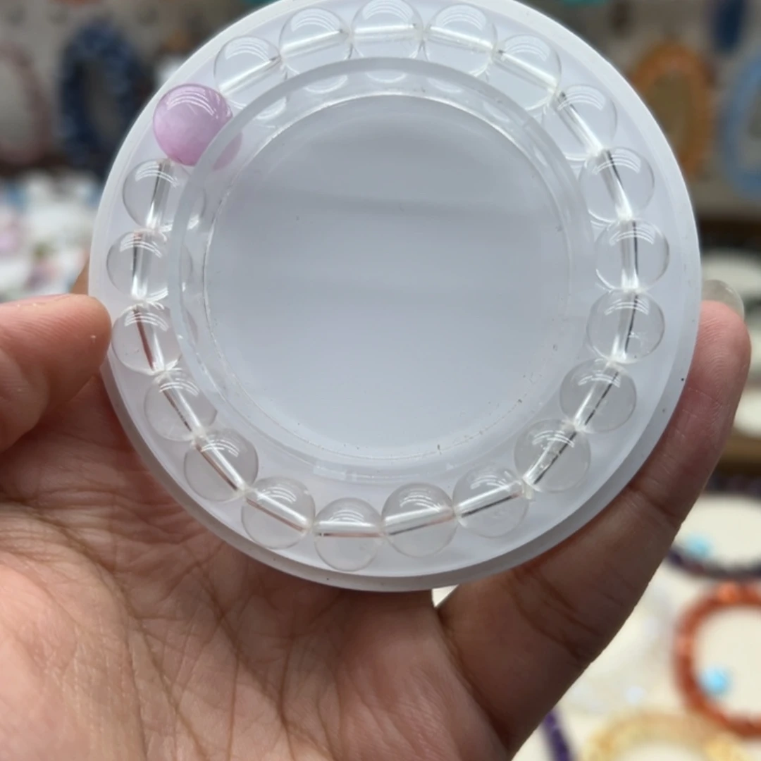 手链水晶未镶嵌净体白水晶紫锂辉