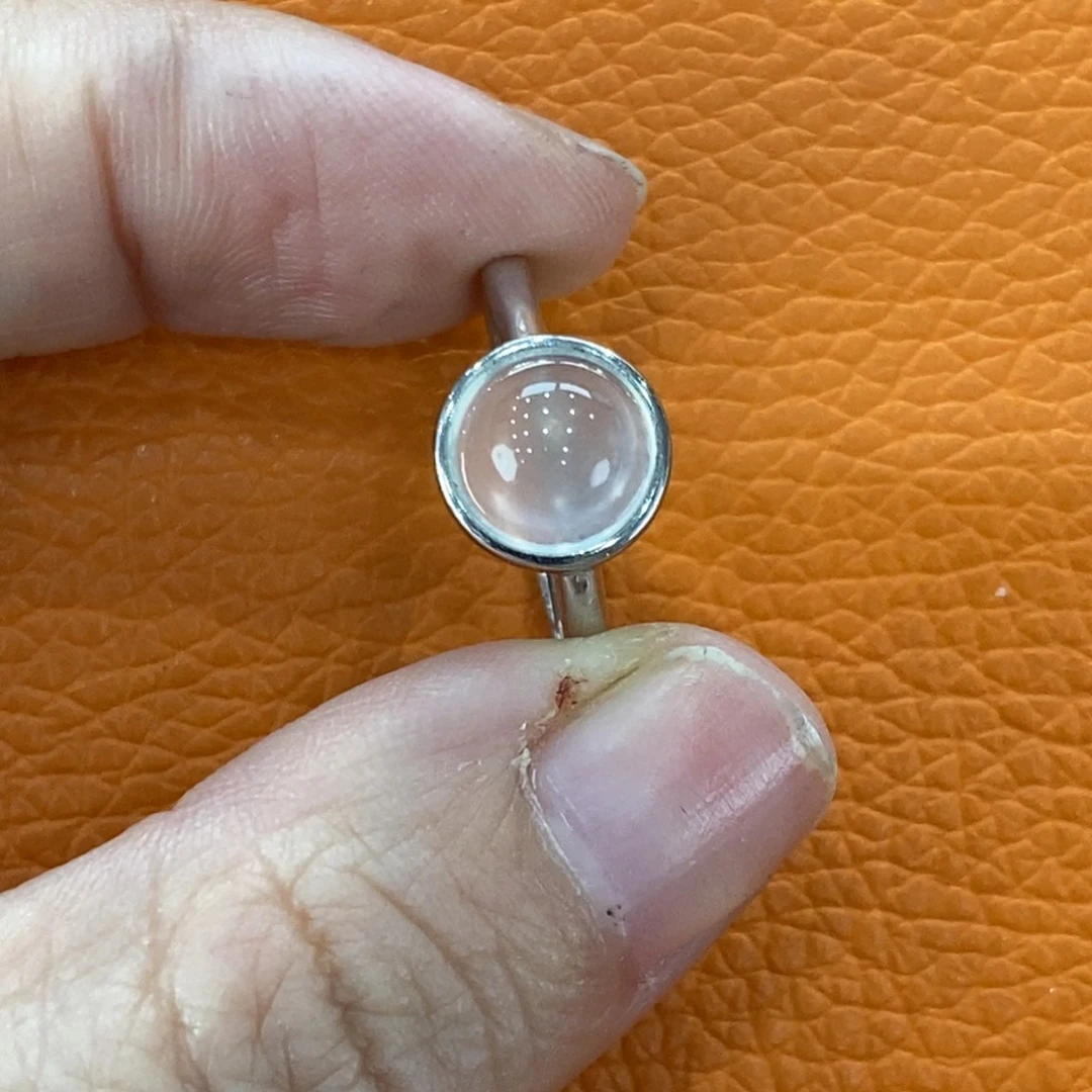 石英质玉吊坠(不含链)银S925镀金镶嵌