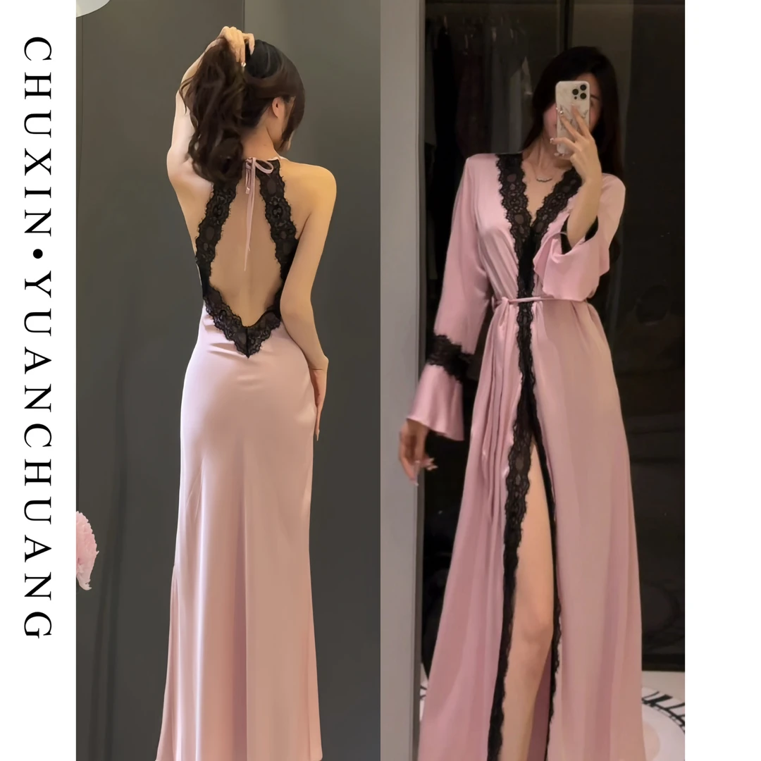 【灼灼桃夭】吊带睡衣女爆款2025新款女大性感高级感纯欲风睡裙秋款