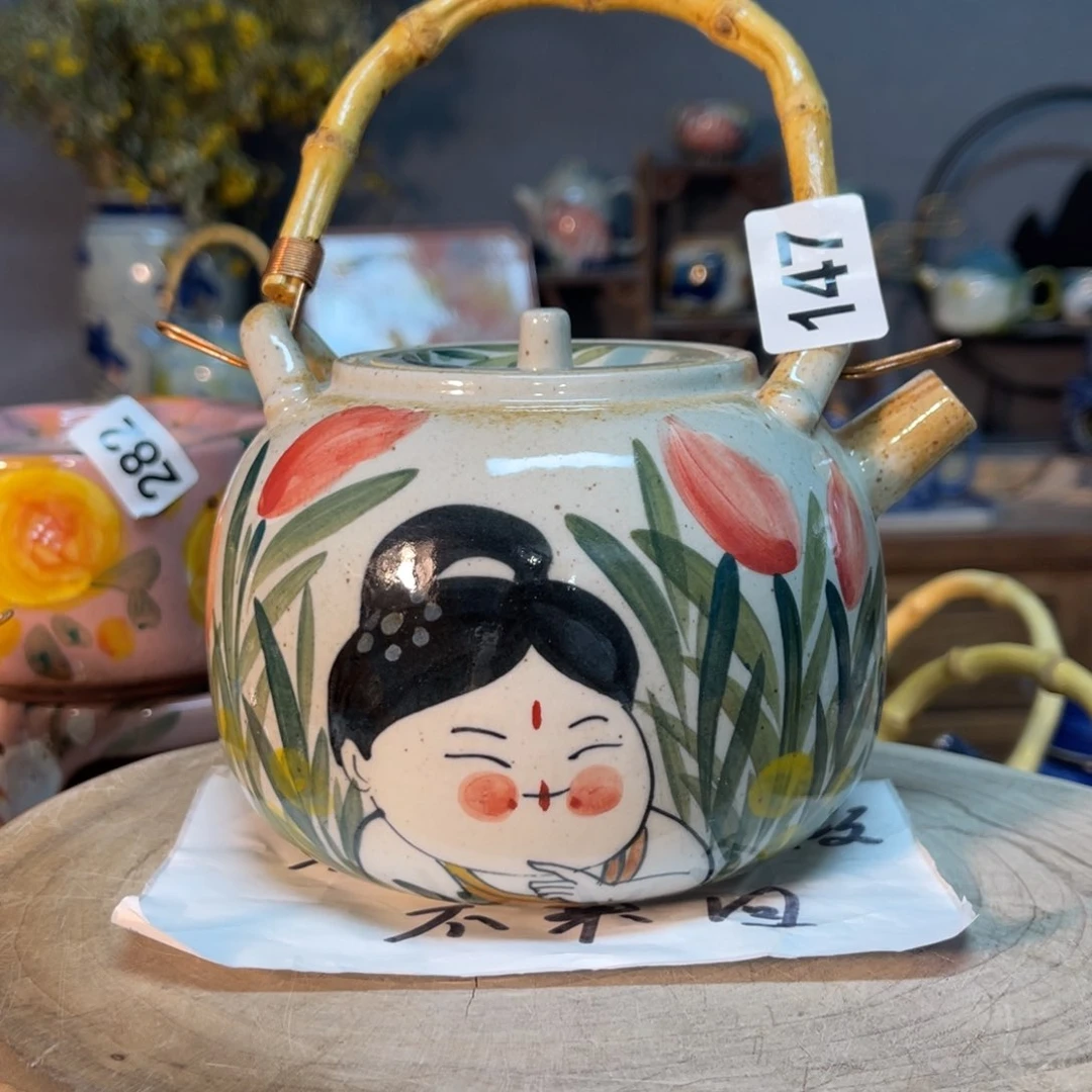 杯素浅陶瓷手工手绘