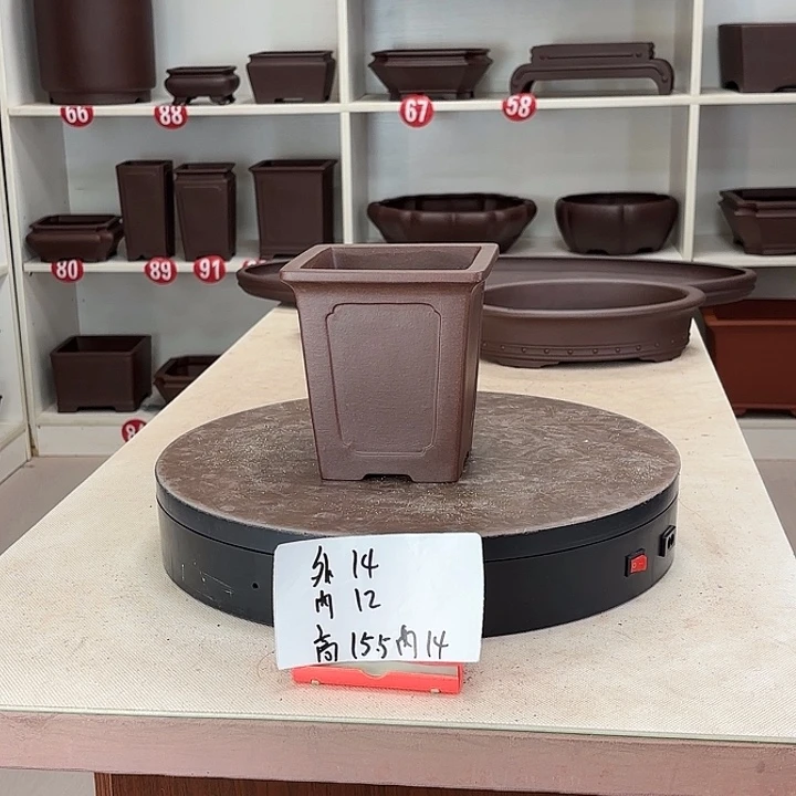 紫砂花盆奎面千筒小