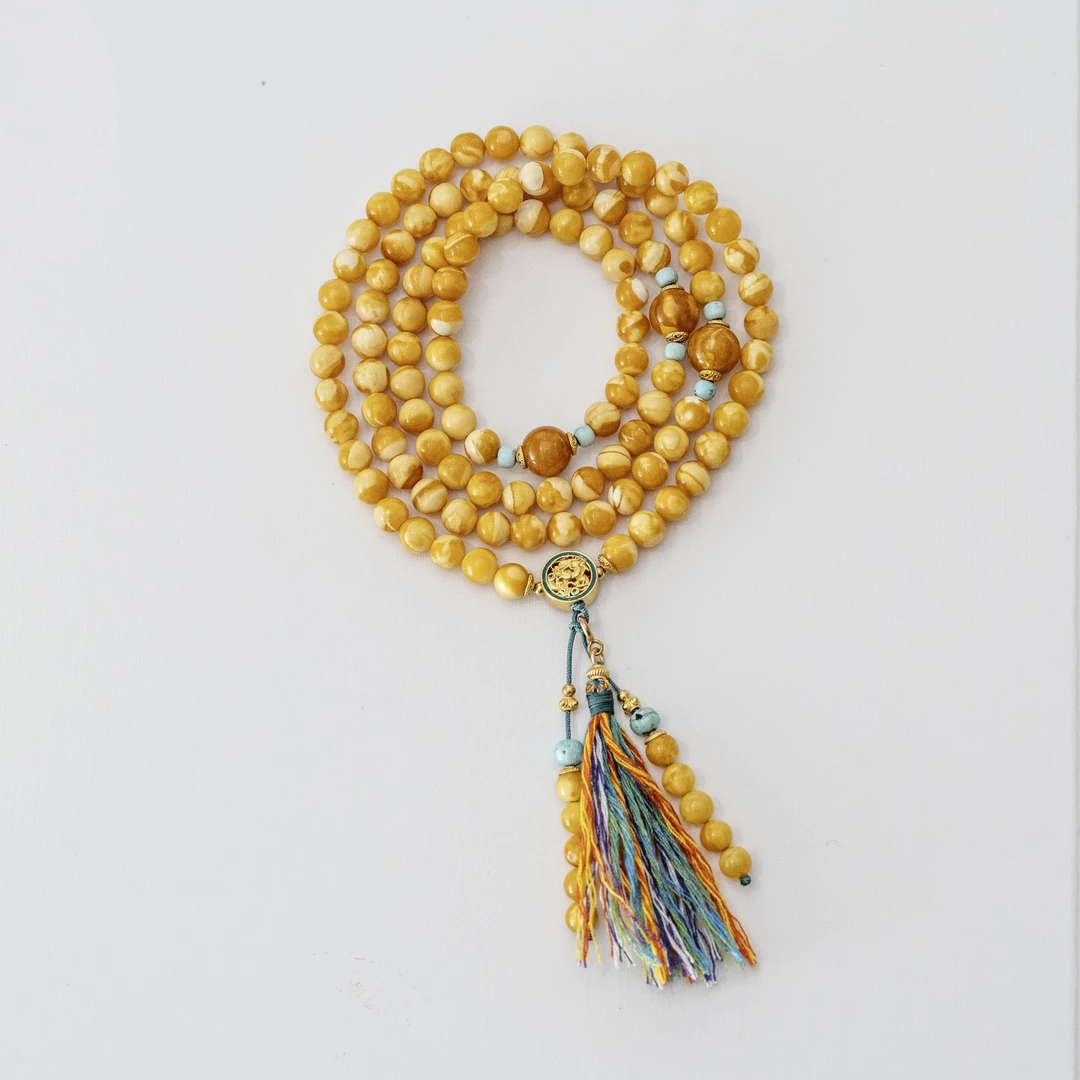 【普陀山欢喜】蜜蜡DIY项链（发货多样性一件）S41047-1