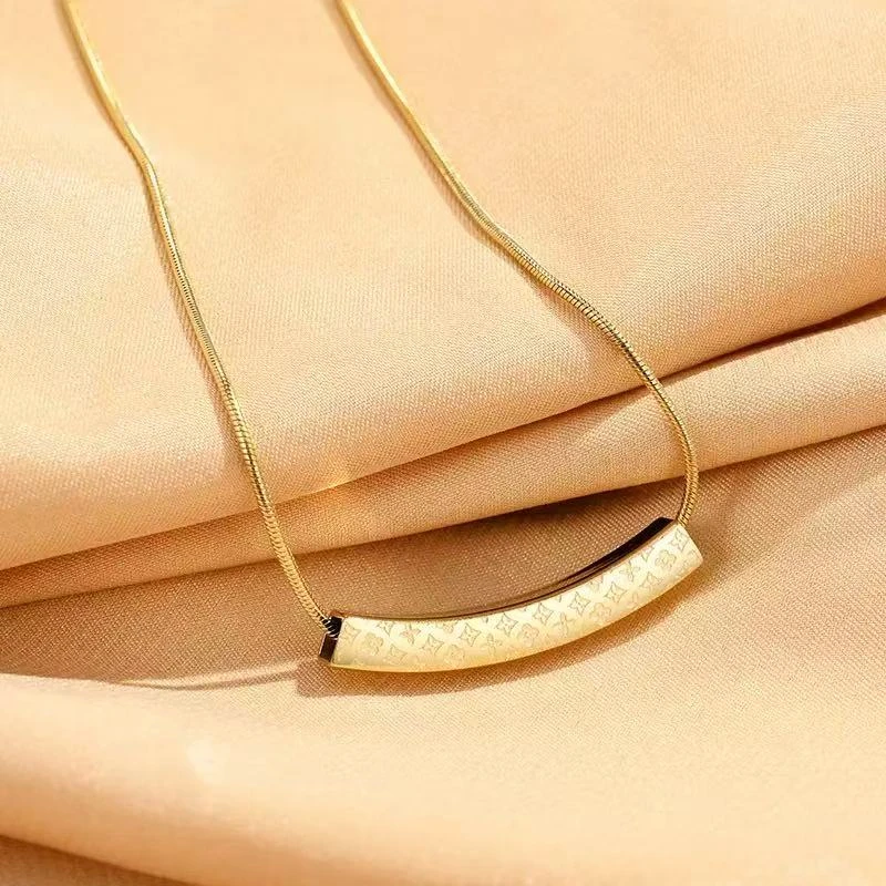 钛钢项链 老花笑脸项链钛钢X31