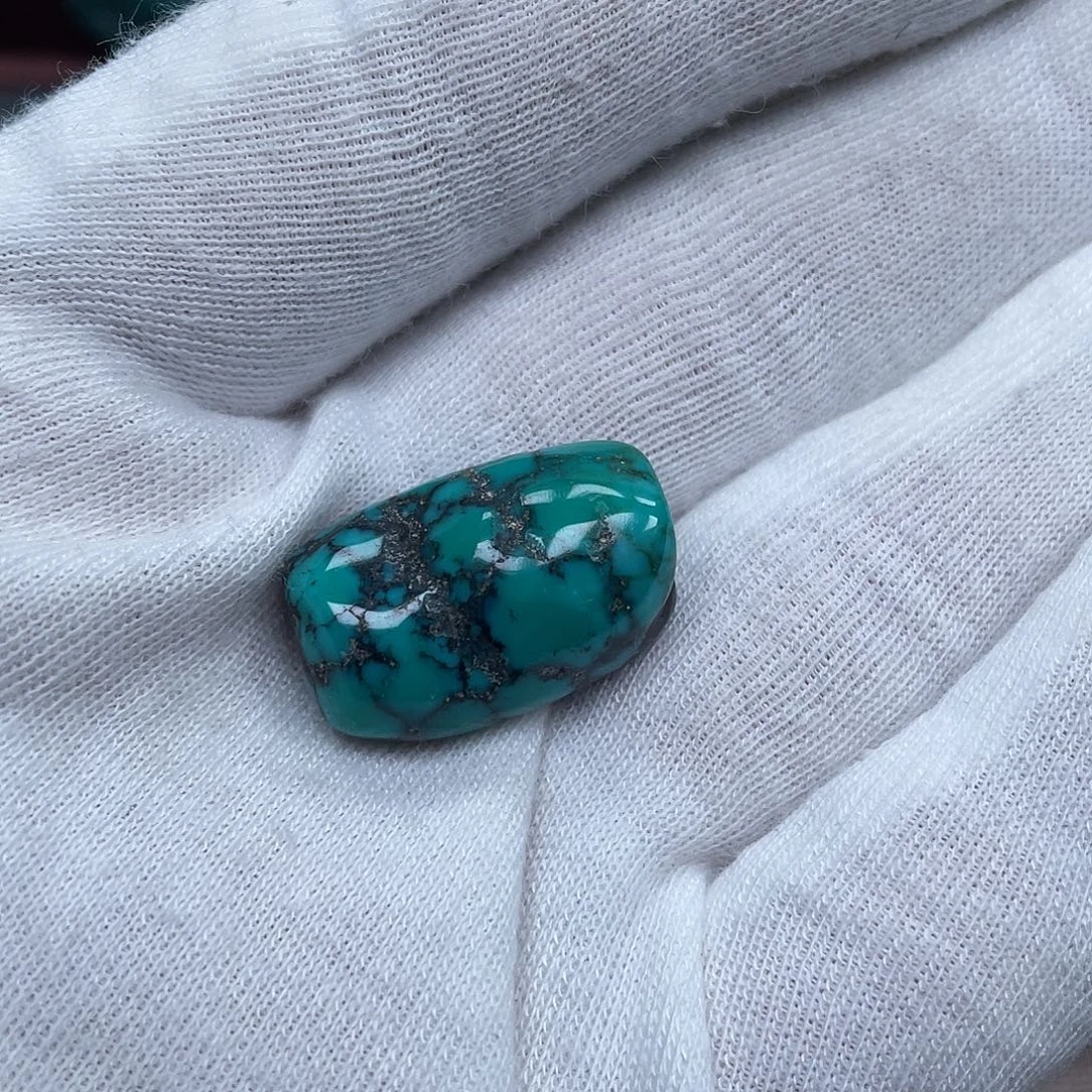 铁***鹅绿松石未镶嵌随形2