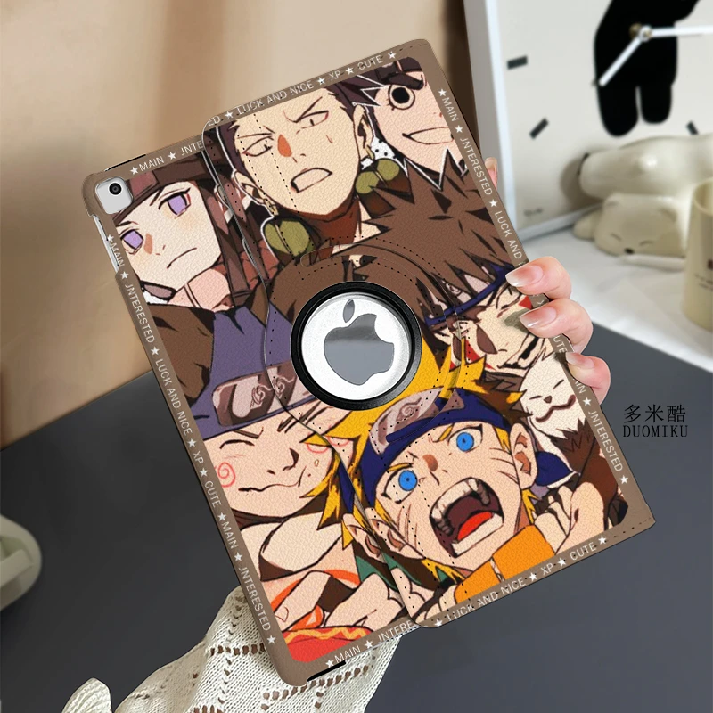 【360旋转皮套】火影忍者苹果ipad9平板Air6保护套mini7华为小米7