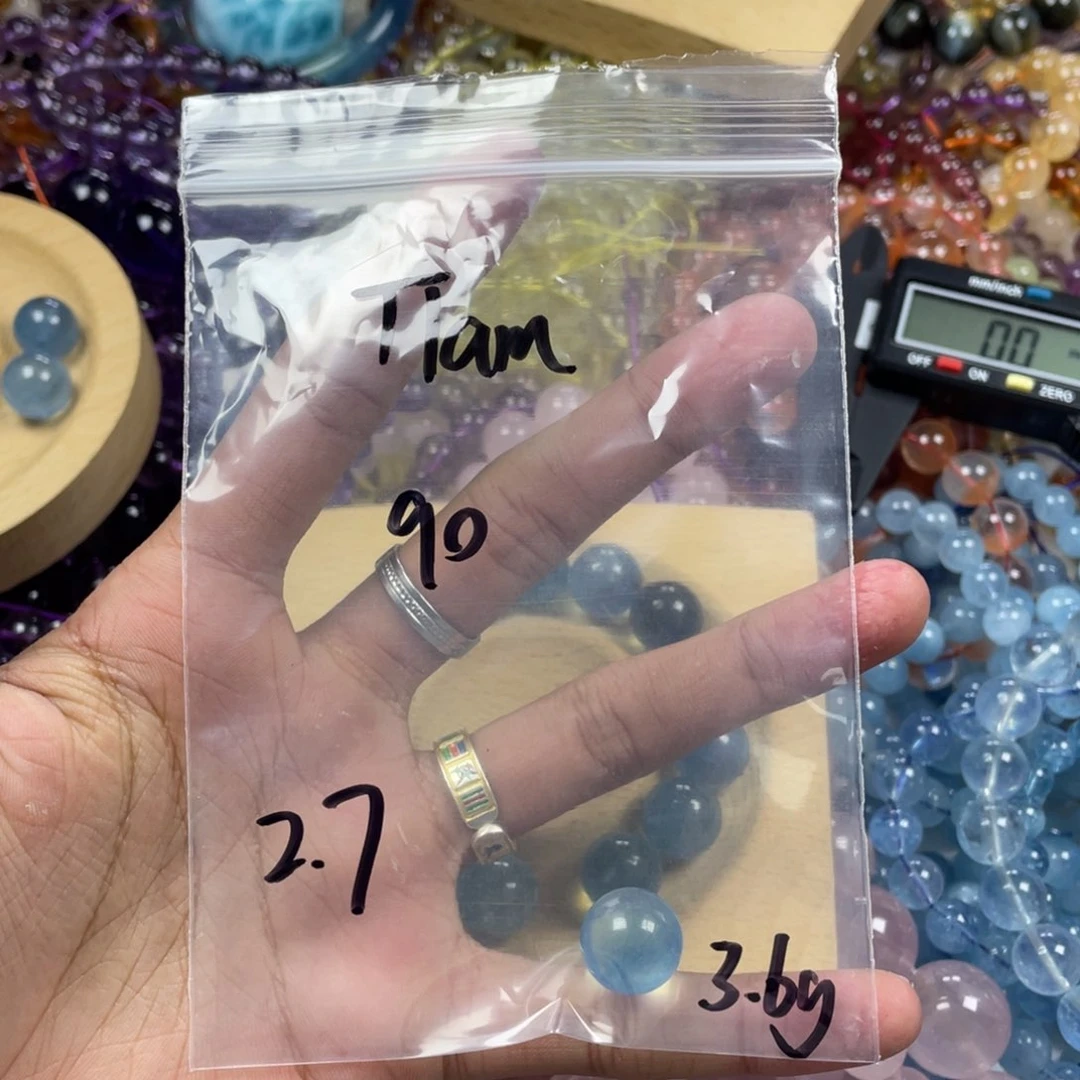 水晶手链未镶嵌海蓝宝