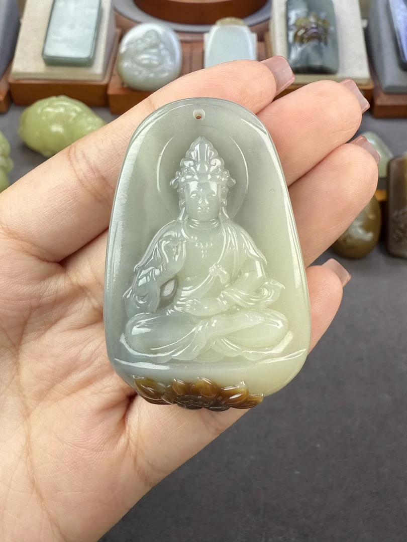 卞玉坊楼兰三色莲花观音