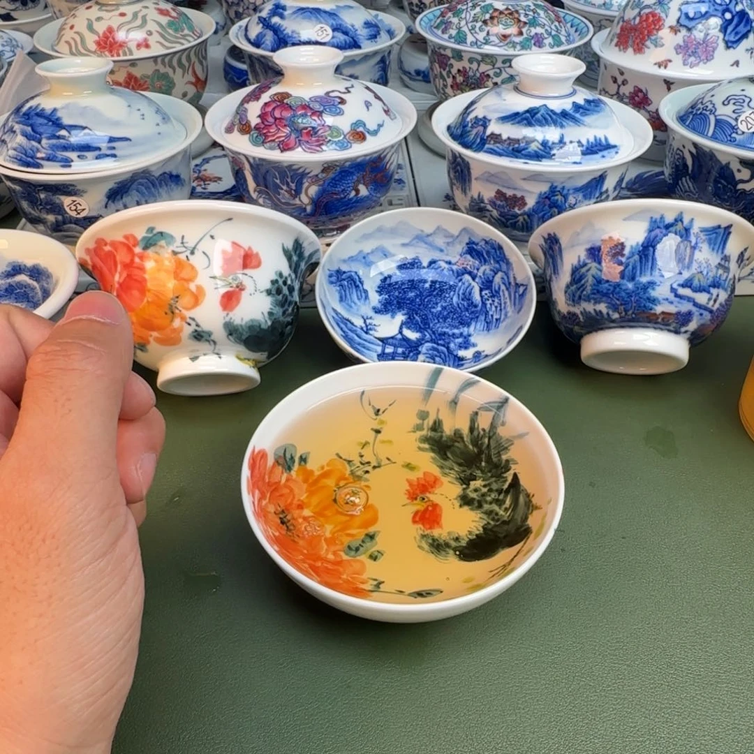 纯手工纯手绘茶具218