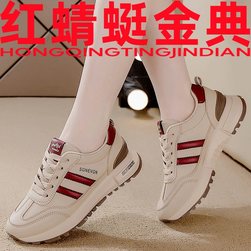 红蜻蜓金典女士脏脏鞋时尚百搭平底休闲舒适透气外穿防滑潮流女鞋