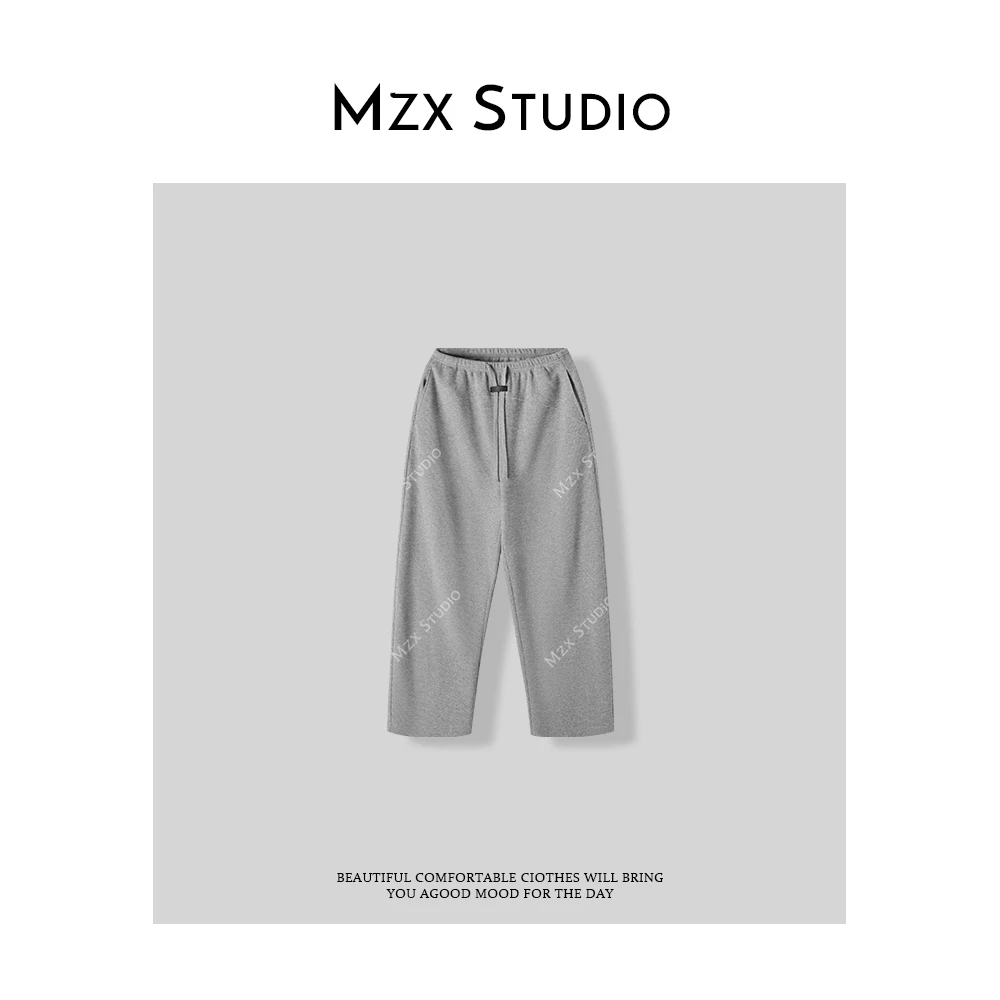 MZX 简约休闲风 华夫格抽绳长款休闲裤KZ7763-F