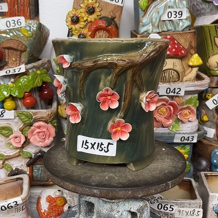 粗陶材质多肉花盆