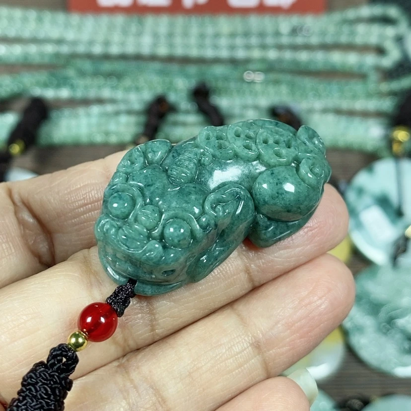 【闪购商品】翡翠颈饰未镶嵌玉吊坠翡翠玉四钱貔貅吊坠