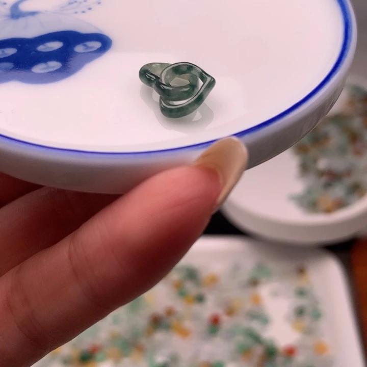 翡翠散珠飘花双环