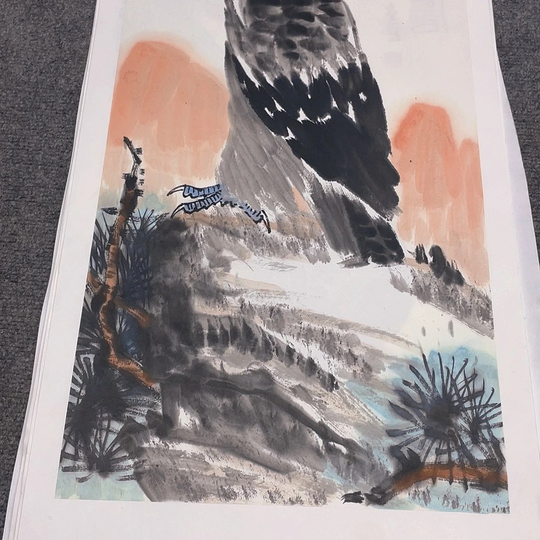 国画2平尺纯手绘国画作品