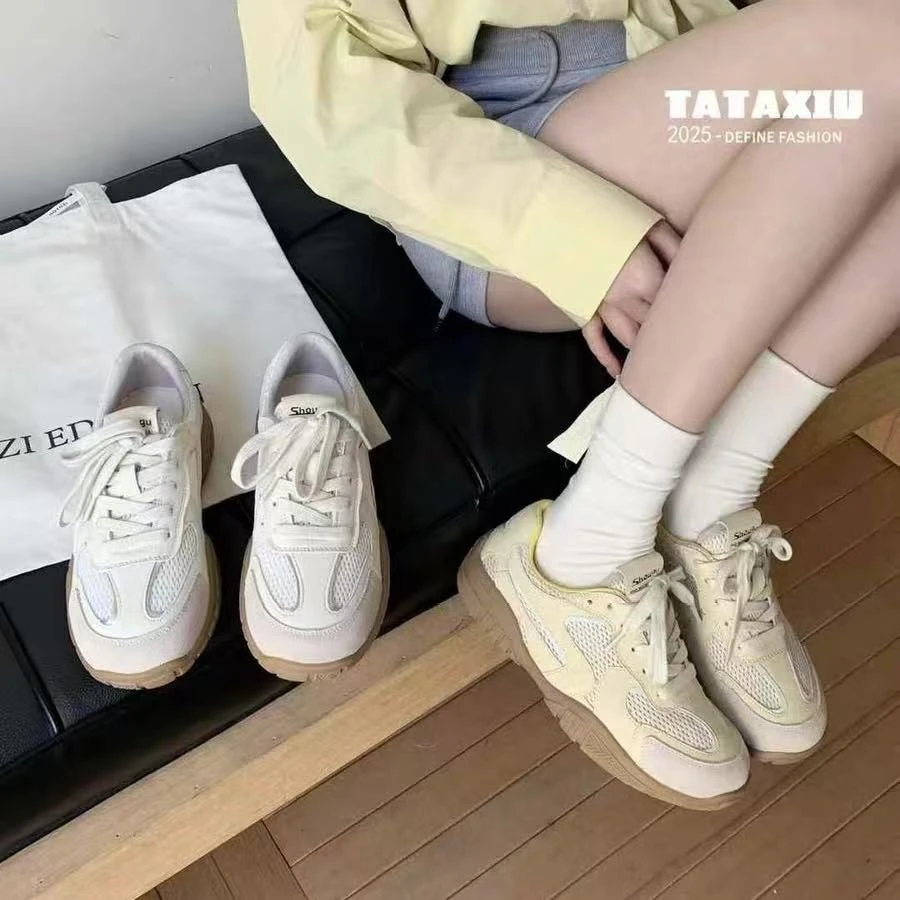 【888】513/251832/136-18  平底德训鞋女透气网布百搭户外休闲鞋