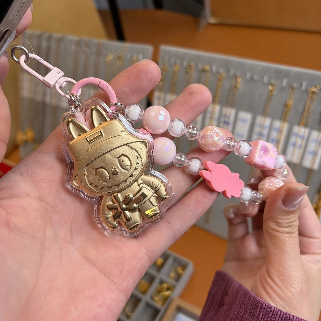 含金工艺品51015粉色布布手机挂含金工艺品