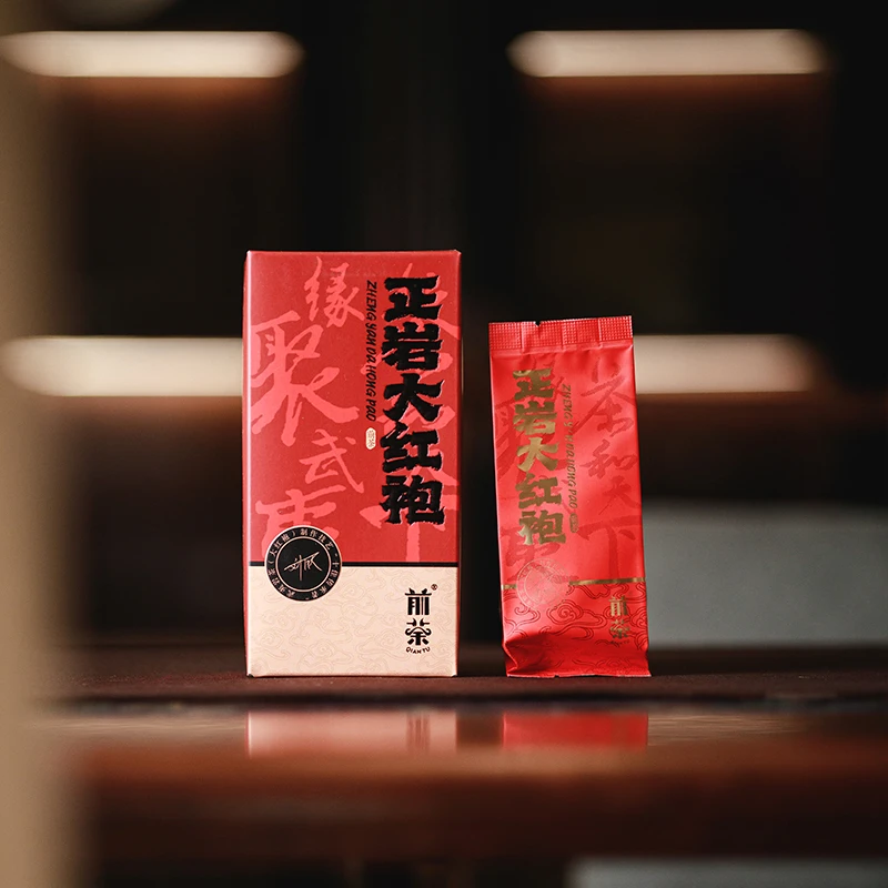 前荼 武夷山正岩大红袍乌龙茶 花果香 一盒6泡装