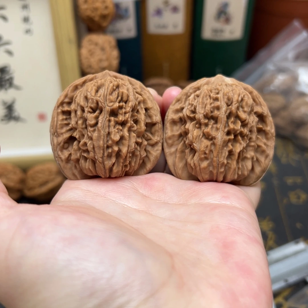 文玩核桃把件43四座楼全品