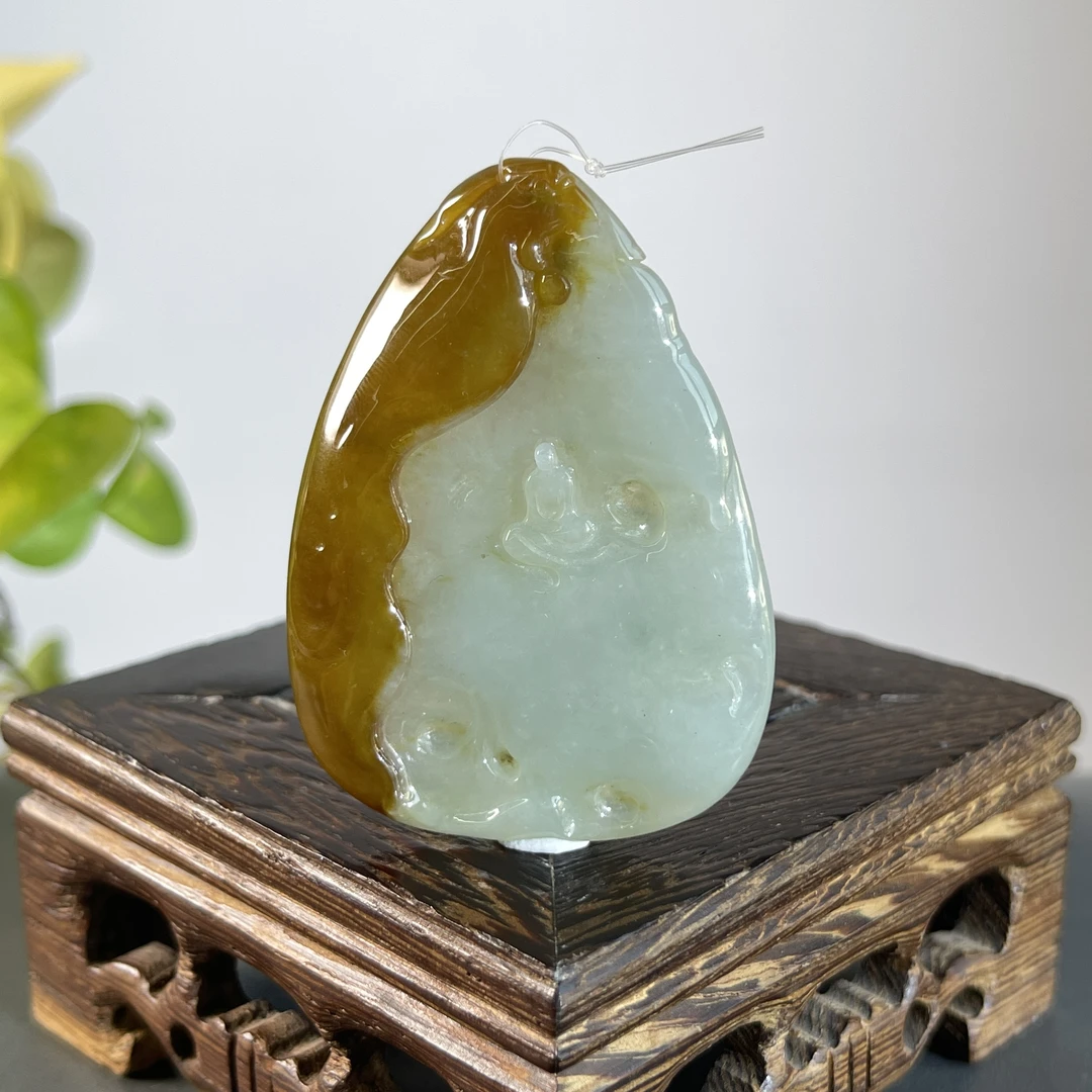 JXA10-119 天然翡翠缅甸A货 悟道