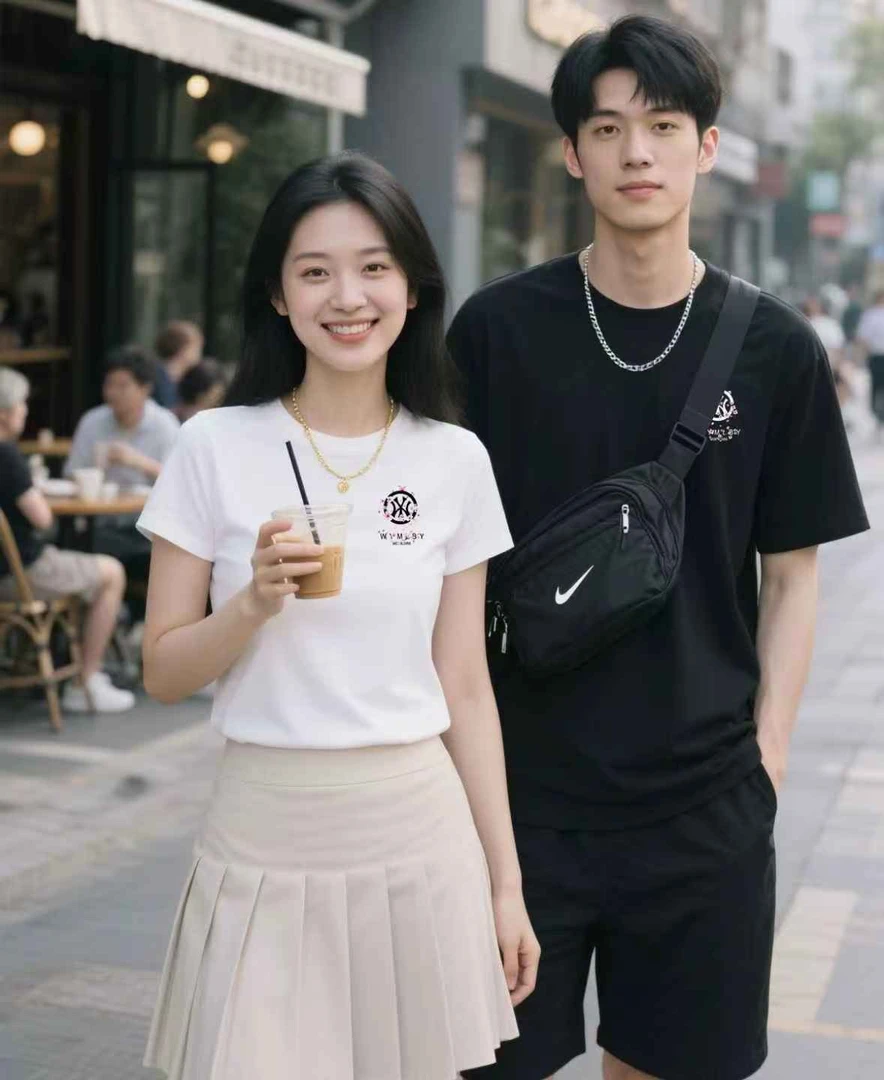 【一折粉丝福利】夏季男女同款百搭时尚潮牌短袖T恤