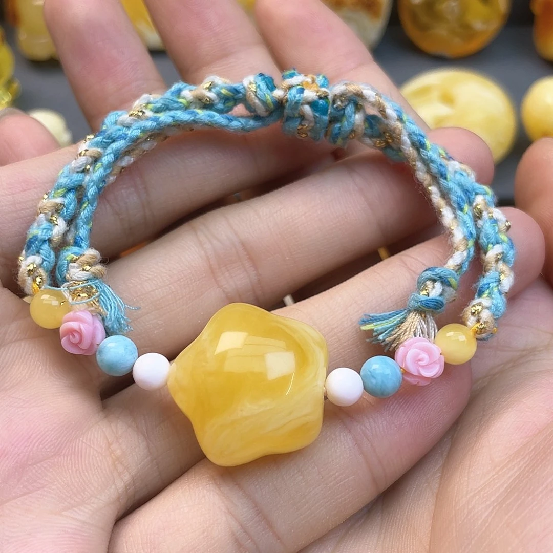 琥珀裸石未镶嵌蜜蜡