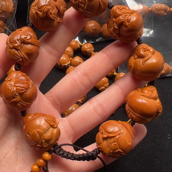 ঞ***࿐橄榄核手串21大肚