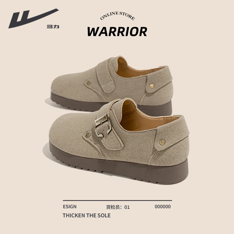 回力厚底勃肯鞋女2025新款爆款秋季全包软底不累脚一脚蹬女鞋通勤