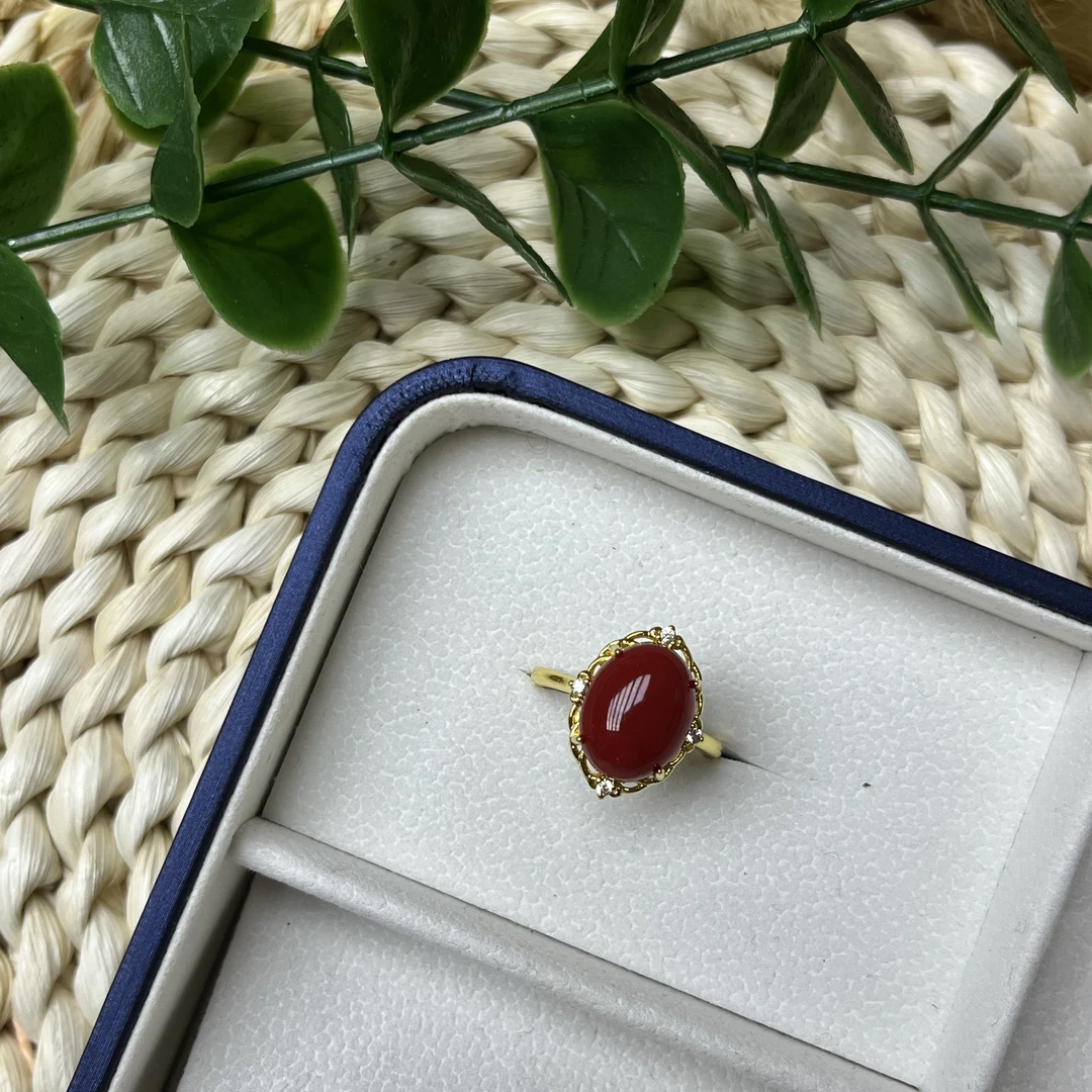 1016六子珠宝 开口牛红色多样性发其一diy