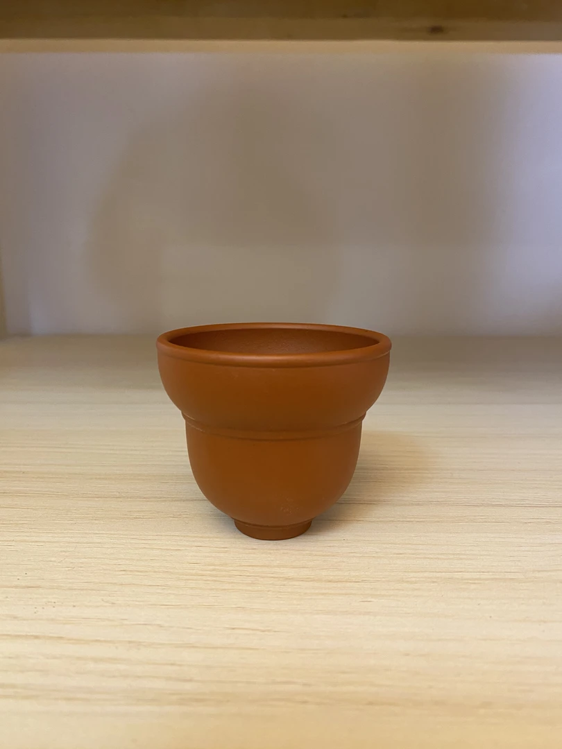 全手工朱泥铃铛杯一个