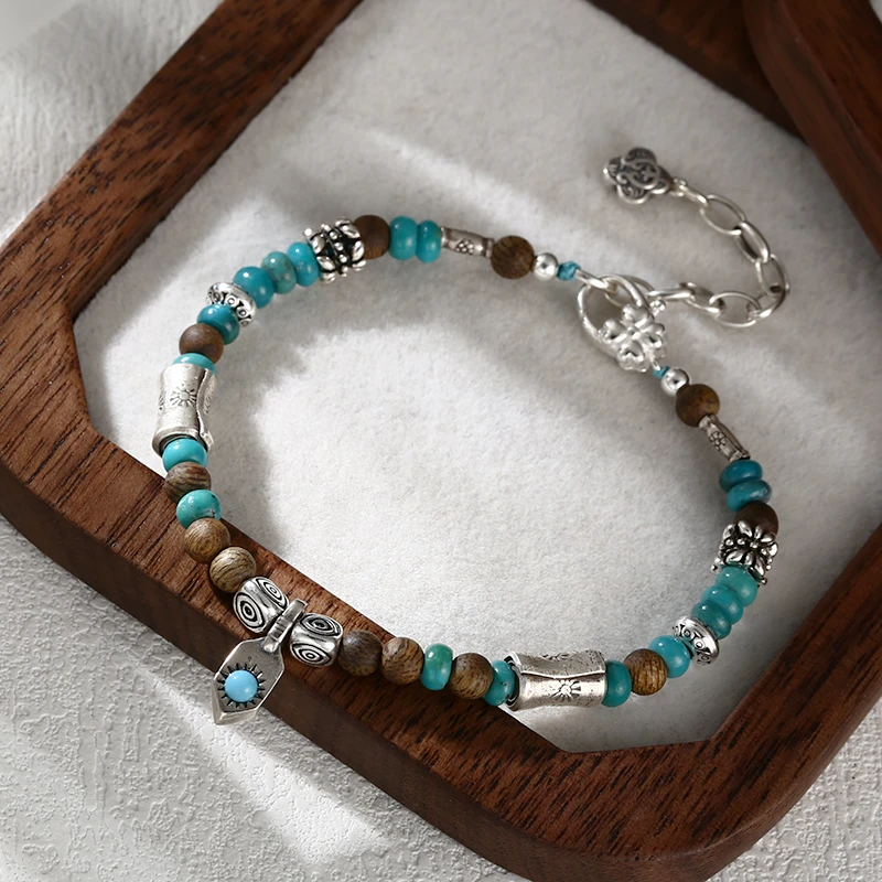 链子925银 「神启」绿隔珠手链