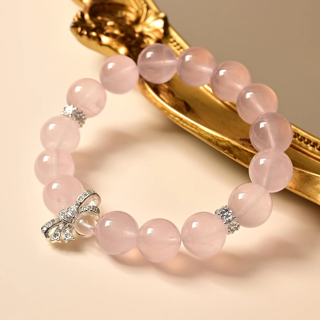 【橘子公主专属】九福晶典 粉水晶蝴蝶结手串（多样性发货）JFYT90465