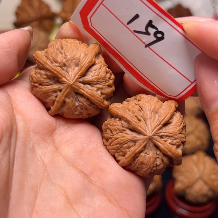 吊坠文玩核桃34全品雨花石正四159