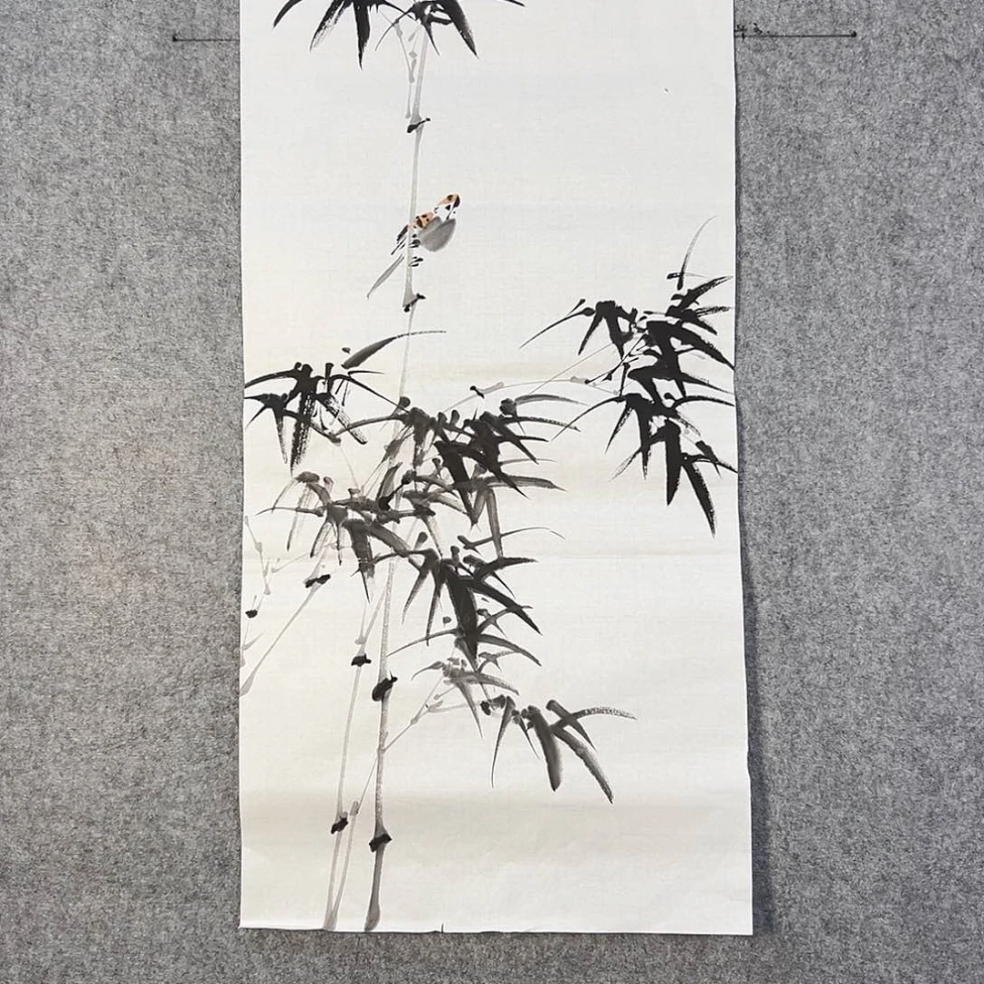 国画616 牡丹之花之叶的颜色与花色