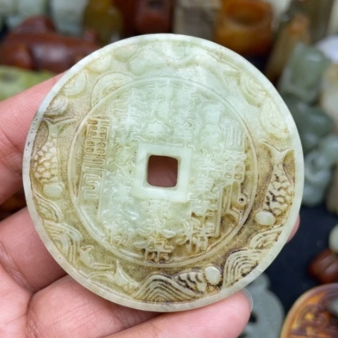 蛇纹石玉未镶嵌颈饰71