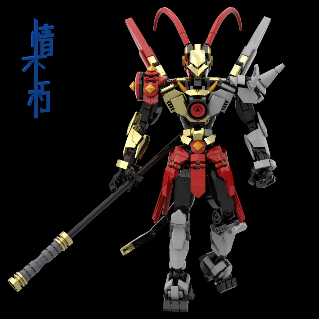 六耳猕猴机甲，积木机甲MOC