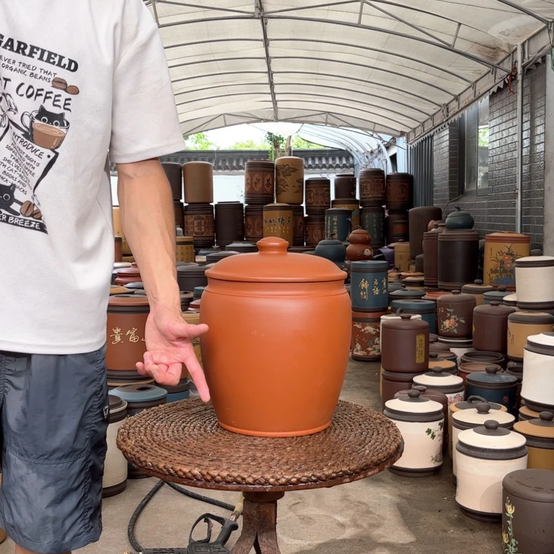 紫砂茶叶罐10-12 饼茶叶罐