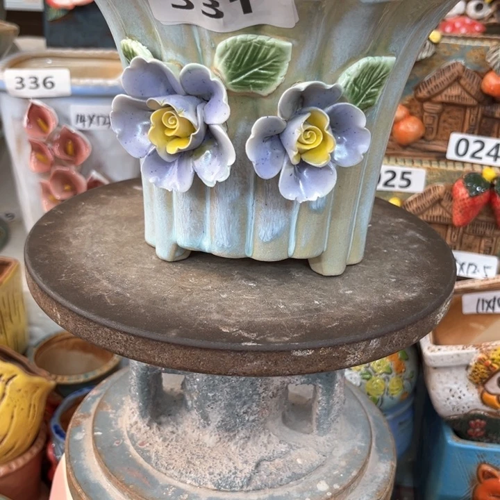 紫砂花盆粗陶材质多肉花盆