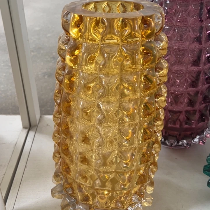 琉璃弘扬琉璃花器高度38微瑕