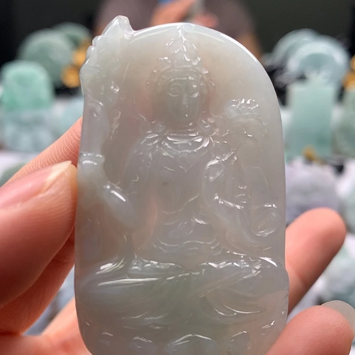 翡翠未镶嵌颈饰虚空藏福利