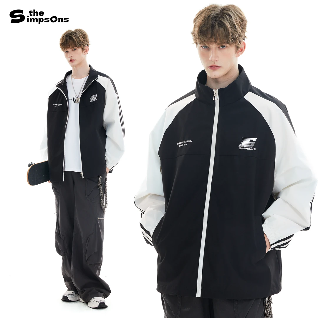 THESIMPSONS春秋休闲情侣宽松潮流男女同款夹克外套SPCJK241F09U