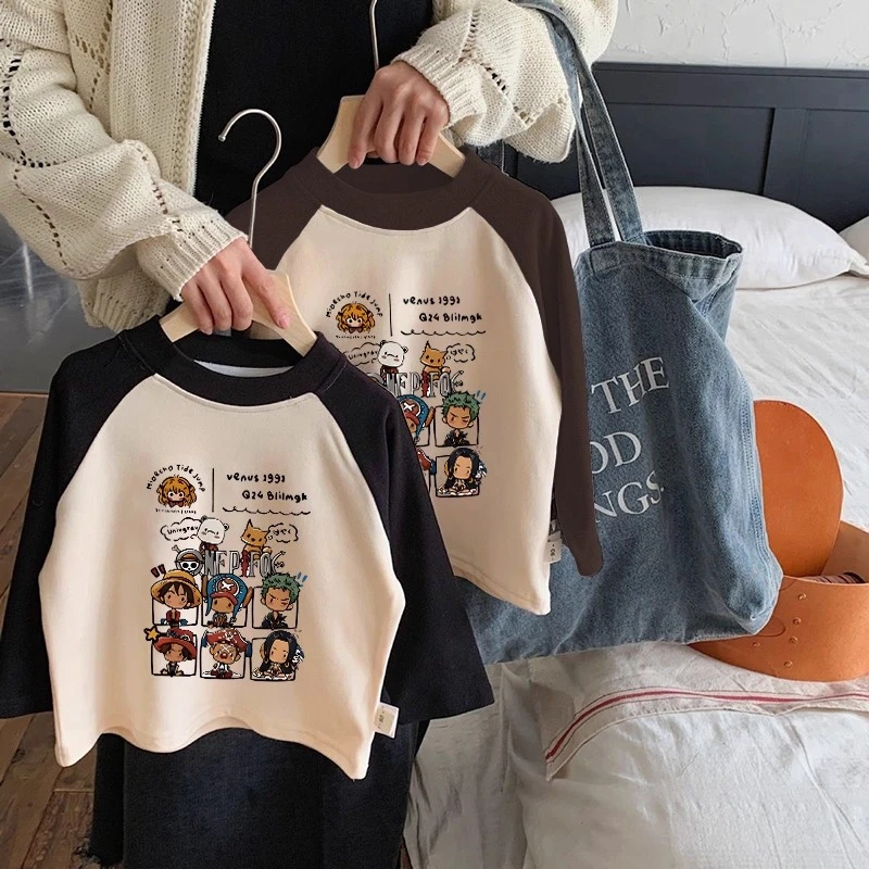 儿童半高领德绒长袖t恤秋冬新款男女童装洋气撞色保暖上衣打底衫