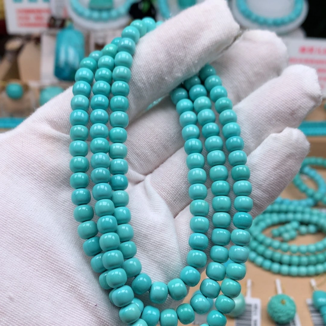 绿松石未镶嵌珠宝奇石6.2mm