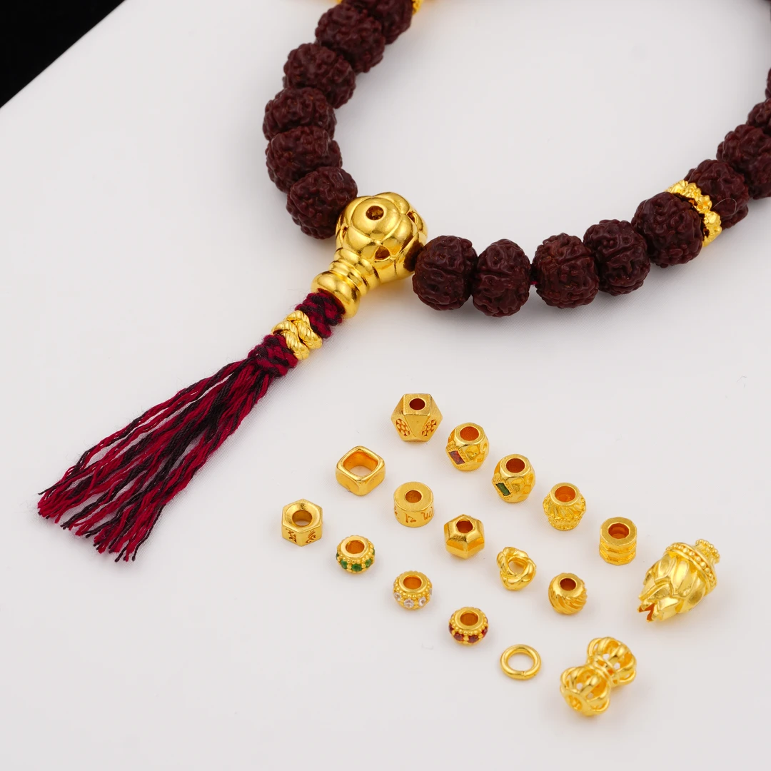 足银银制品 足银配饰线束合集文玩diy配件背云线束5D无氰电铸